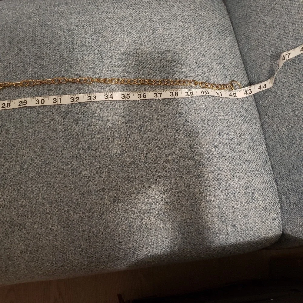 Gold Tone Oval Link Chain Belt Women's Fashion‎ Accessory Accent